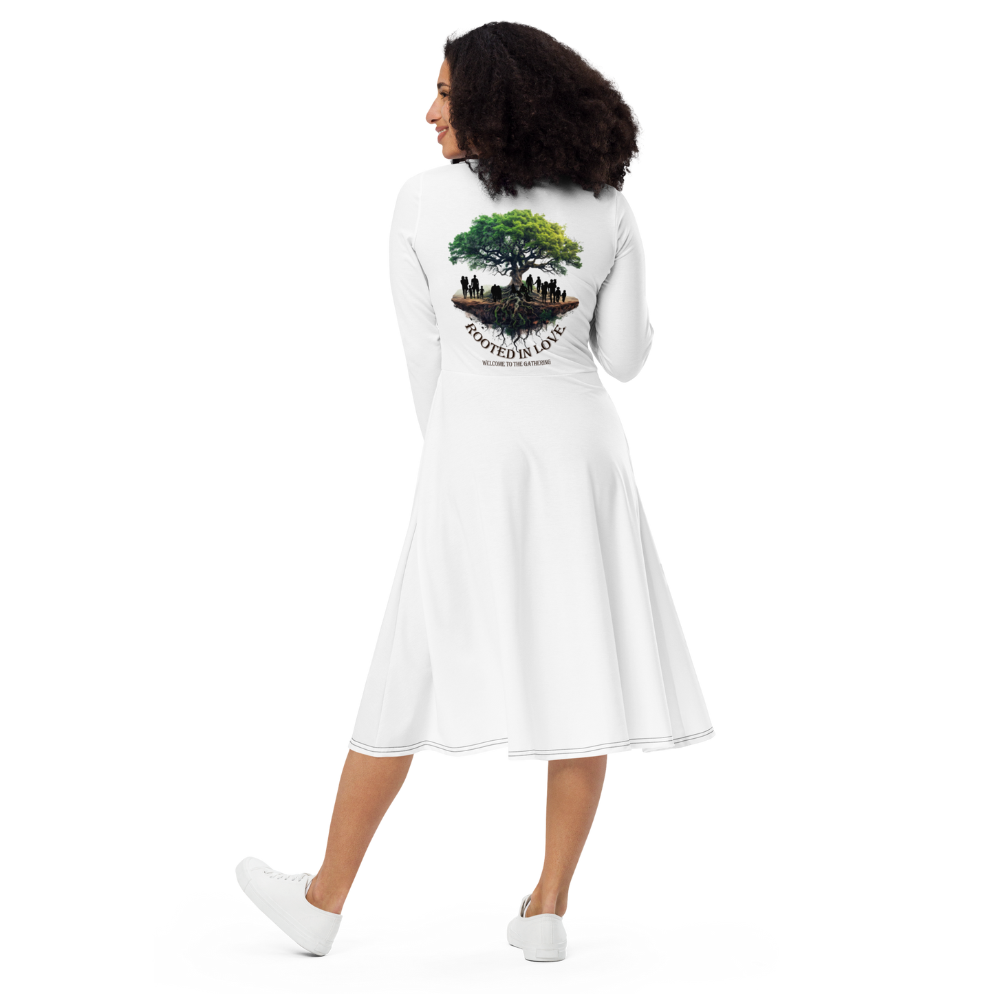 East Gulley long sleeve midi dress