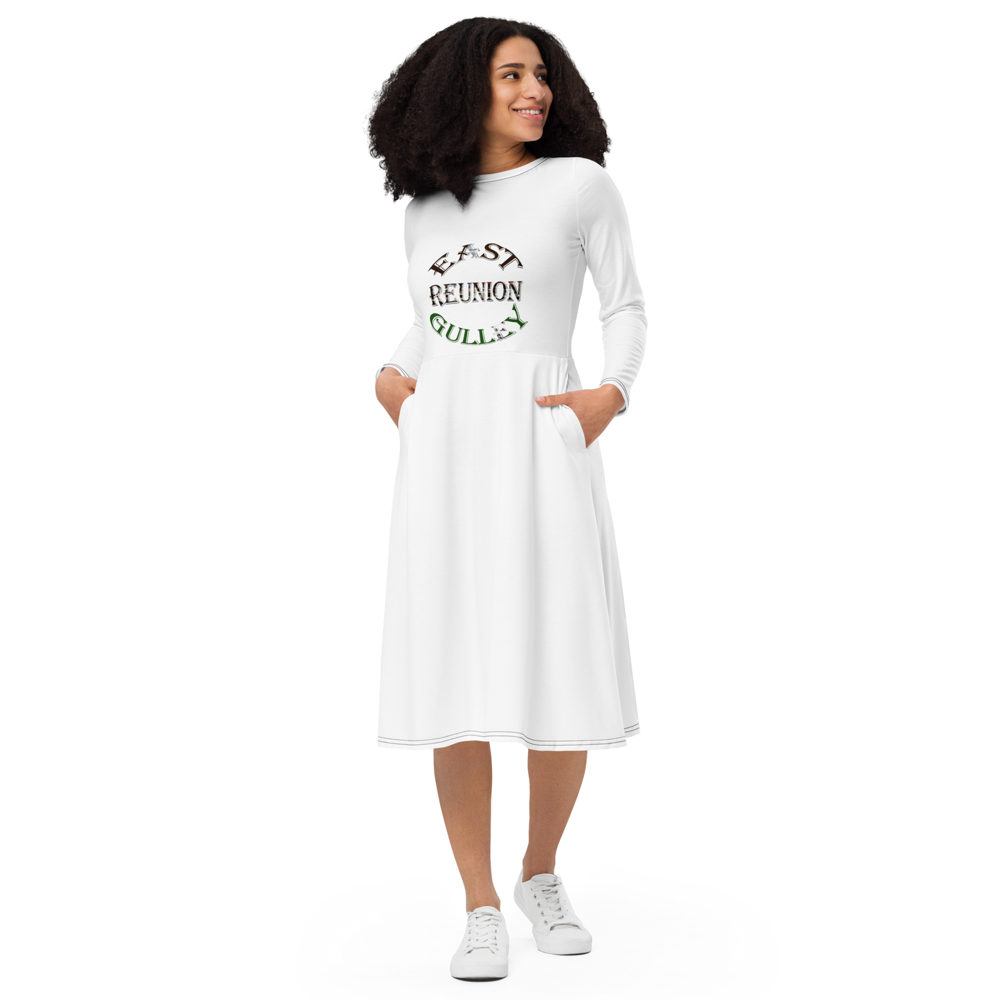 East Gulley long sleeve midi dress