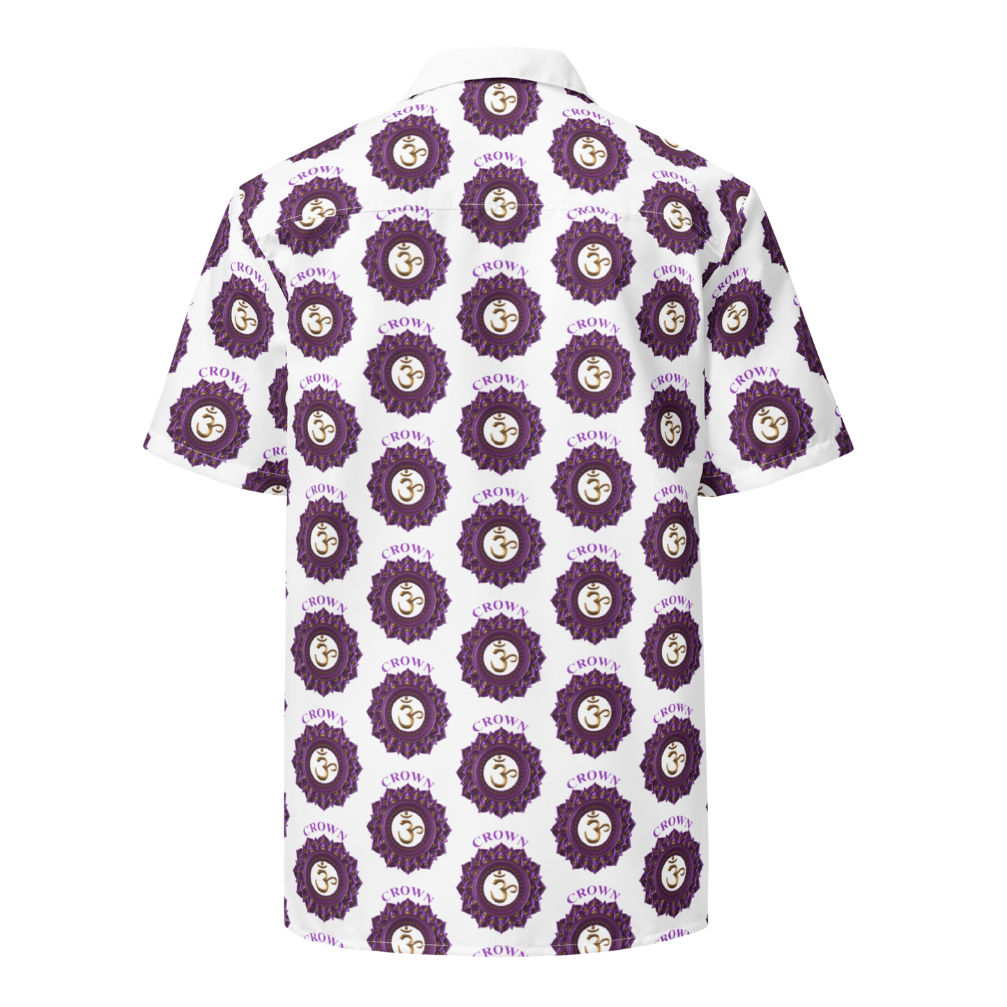 Crown Chakra Unisex button shirt