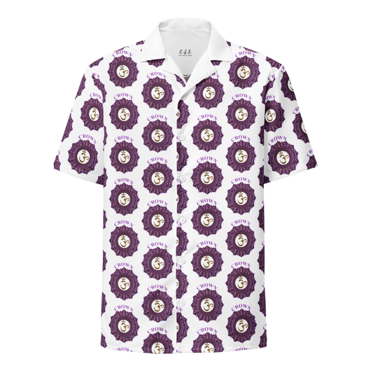 Crown Chakra Unisex button shirt