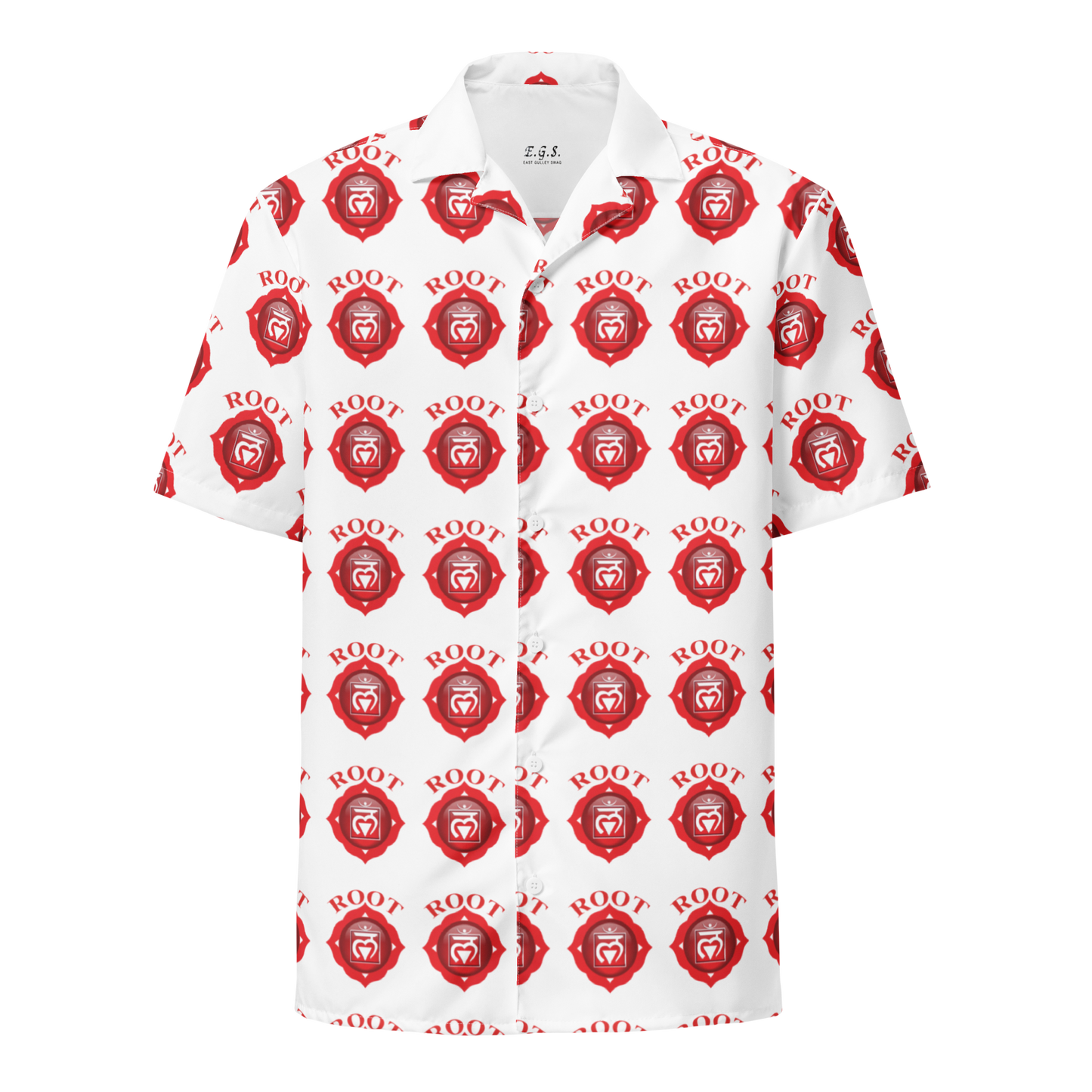 Root Chakra Unisex button shirt