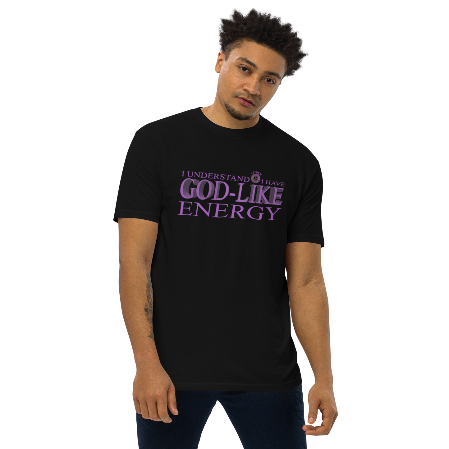 Chakra Affirmations (Root) Men’s premium heavyweight tee