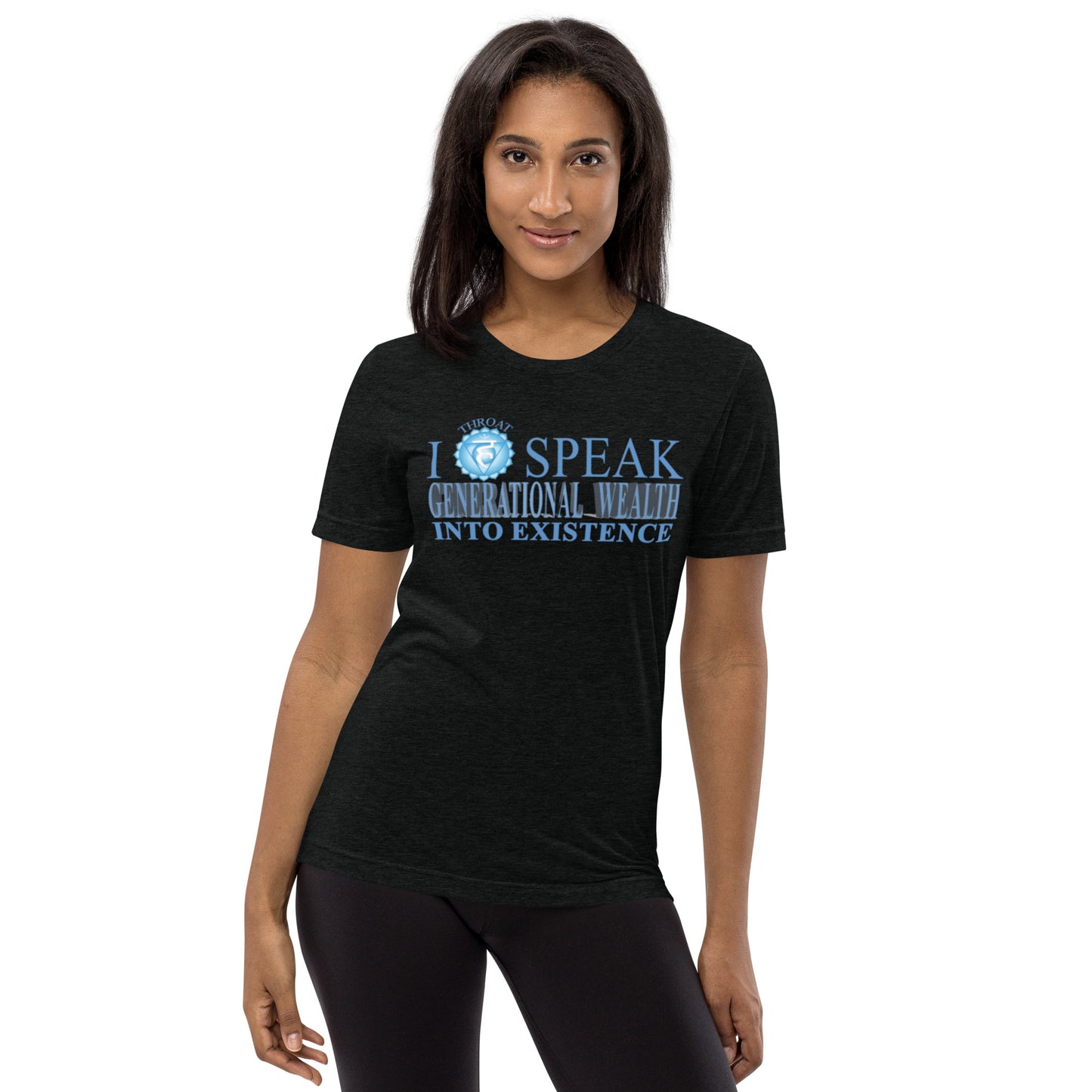 Chakra Affirmations (Throat) Short sleeve Unisex t-shirt