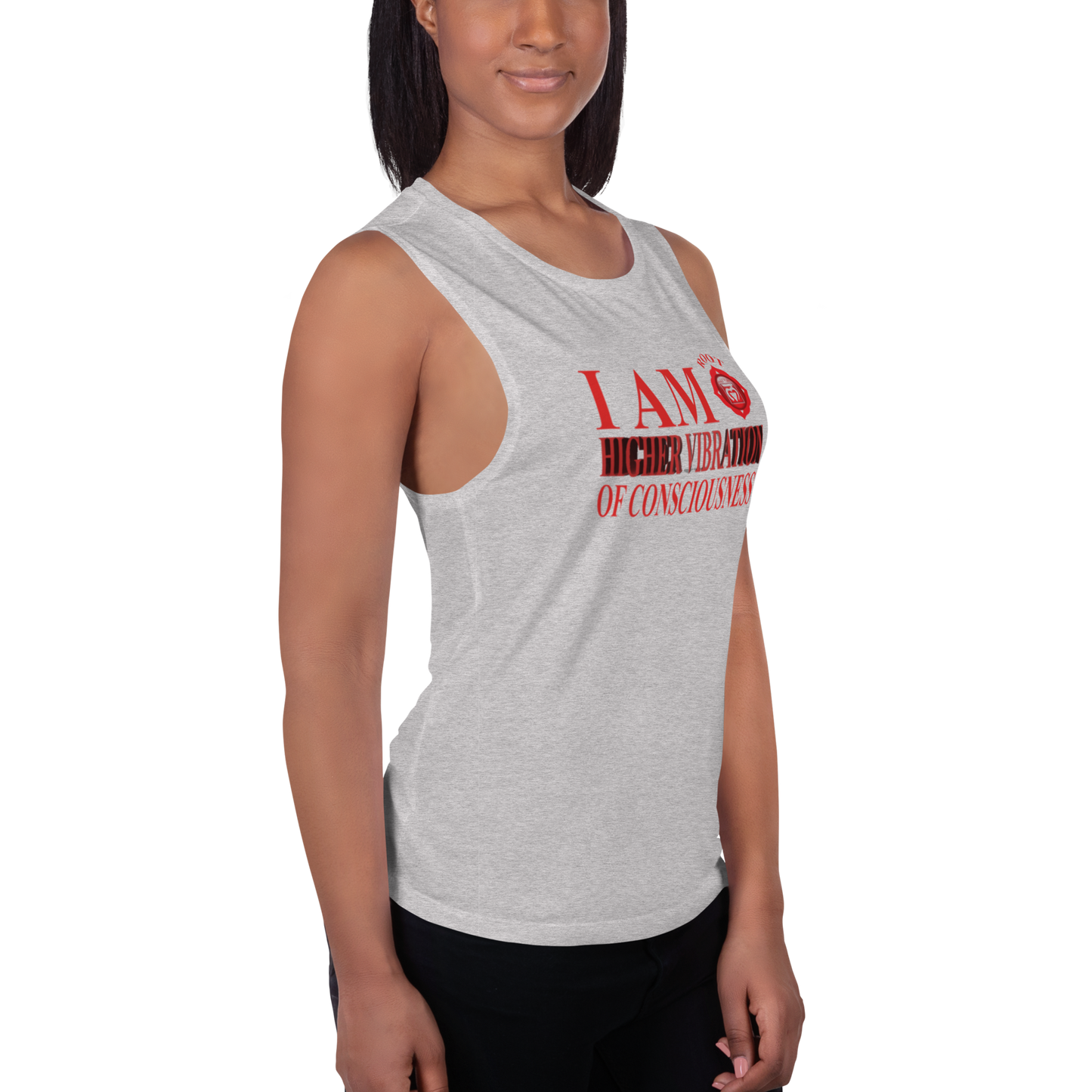 Chakra Affirmations (Root) Ladies’ Muscle Tank